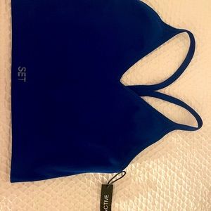 set active v bra NWT - blue